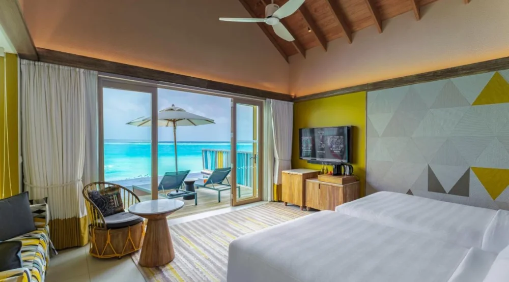 Diamond Overwater Private Pool Villa - Twin Bed at Hard Rock Hotel Maldives