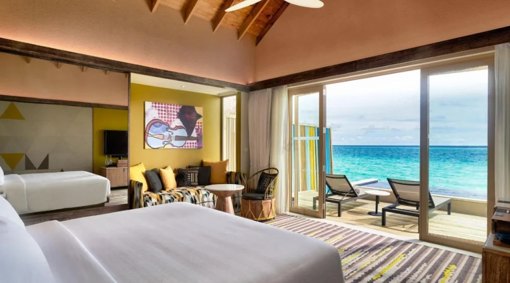 Platinum Overwater Private Pool Villa at Hard Rock Hotel Maldives