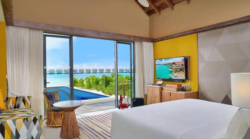 Gold Beach Private Pool Villa at Hard Rock Hotel Maldives