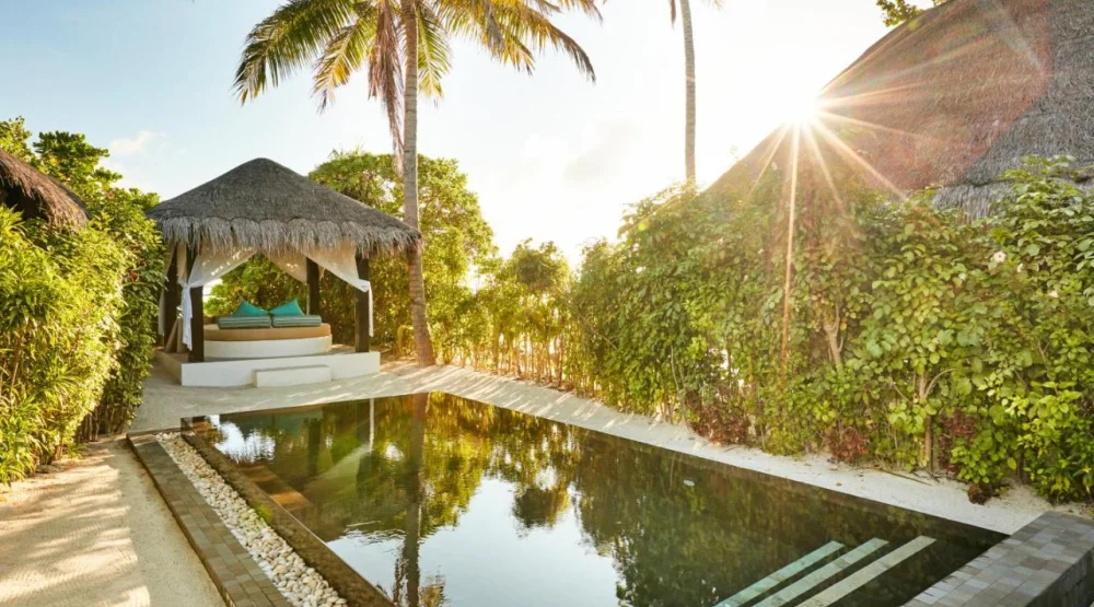 Deluxe Beach Villa with Pool at Sun Siyam Iru Fushi