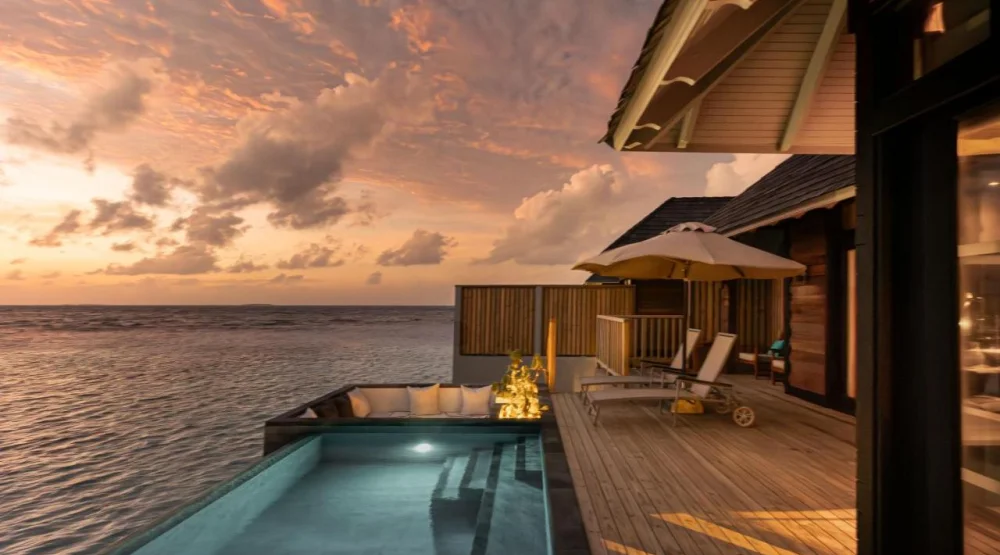 Sunset Water Villa with Pool at Sun Siyam Iru Fushi