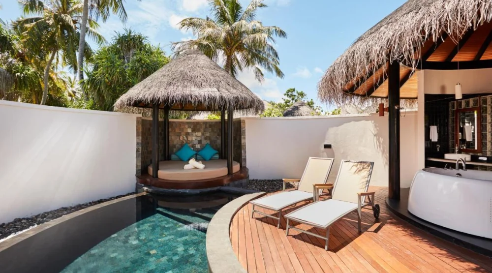 Beach Villa with Pool - Free Transfer, Two Pax, 7 Nights Minimum at Sun Siyam Iru Fushi