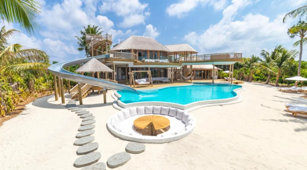 Three Bedroom Island Reserve with Slide at Soneva Jani