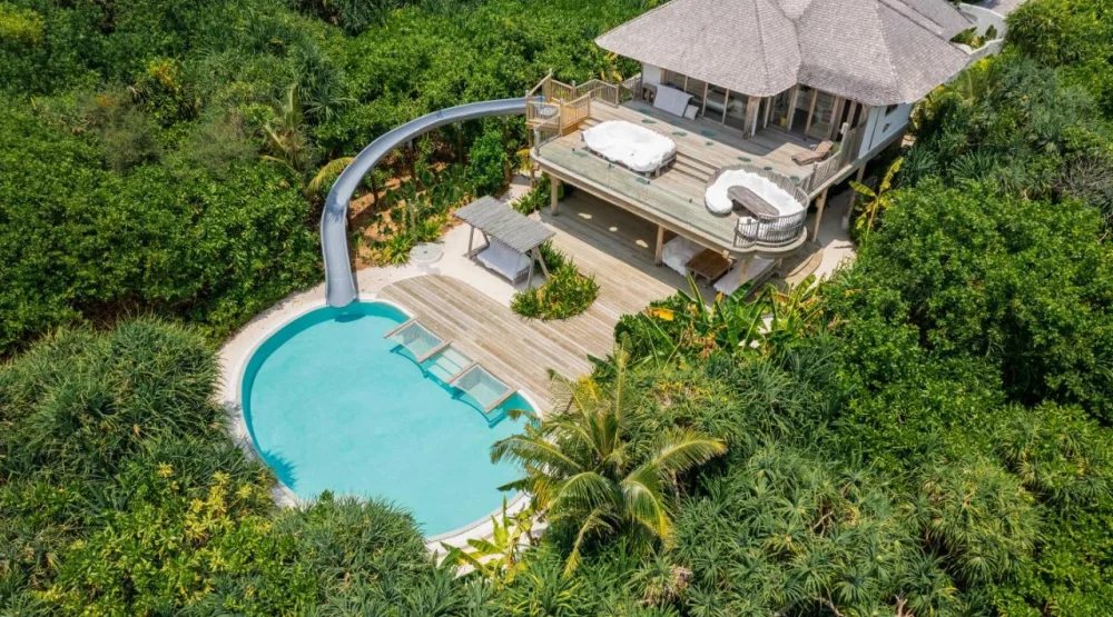 Two Bedroom Crusoe Reserve with Slide at Soneva Jani