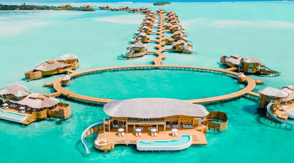 Four Bedroom Water Reserve with Slide at Soneva Jani