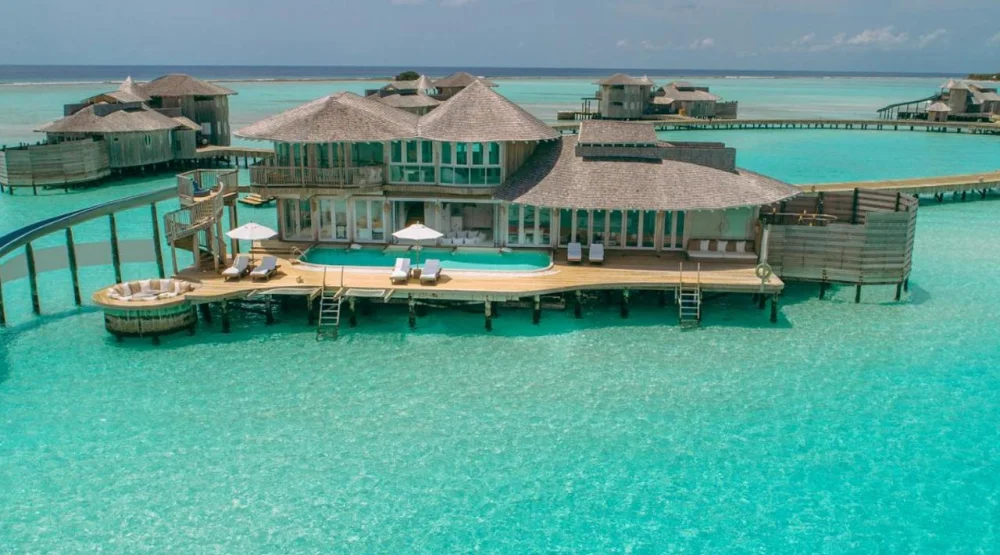 Three Bedroom Water Retreat with Slide at Soneva Jani