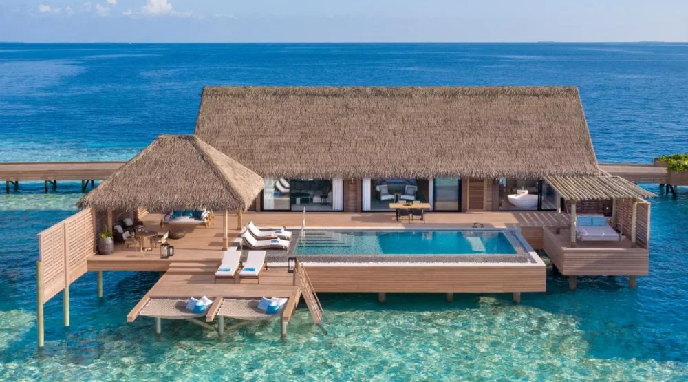 Grand Overwater Villa with Pool at Waldorf Astoria Maldives Ithaafushi