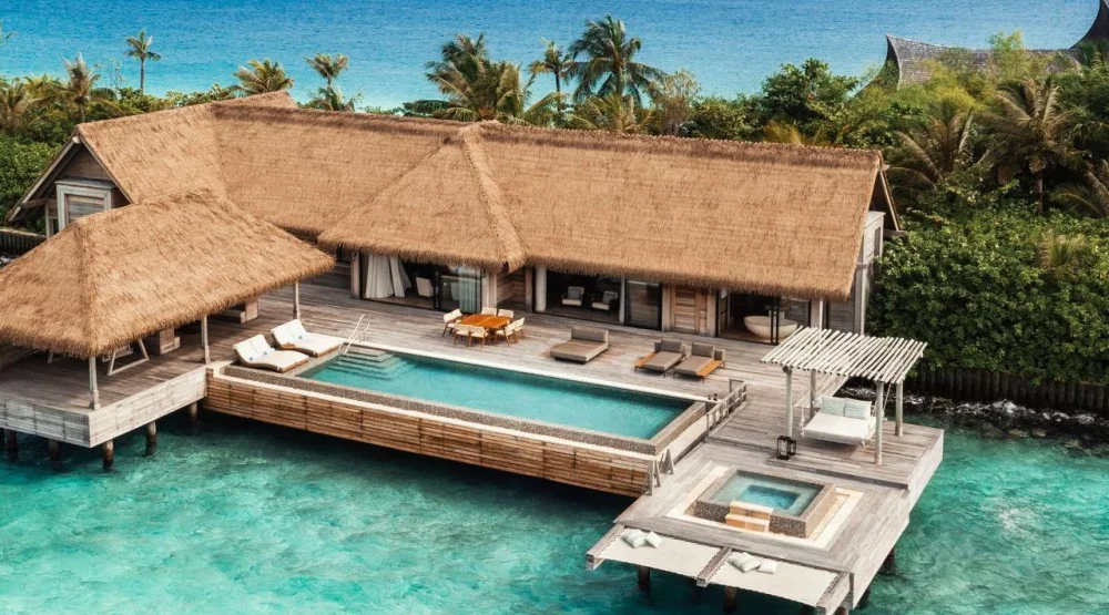 Two Bedroom Reef Villa with Pool at Waldorf Astoria Maldives Ithaafushi