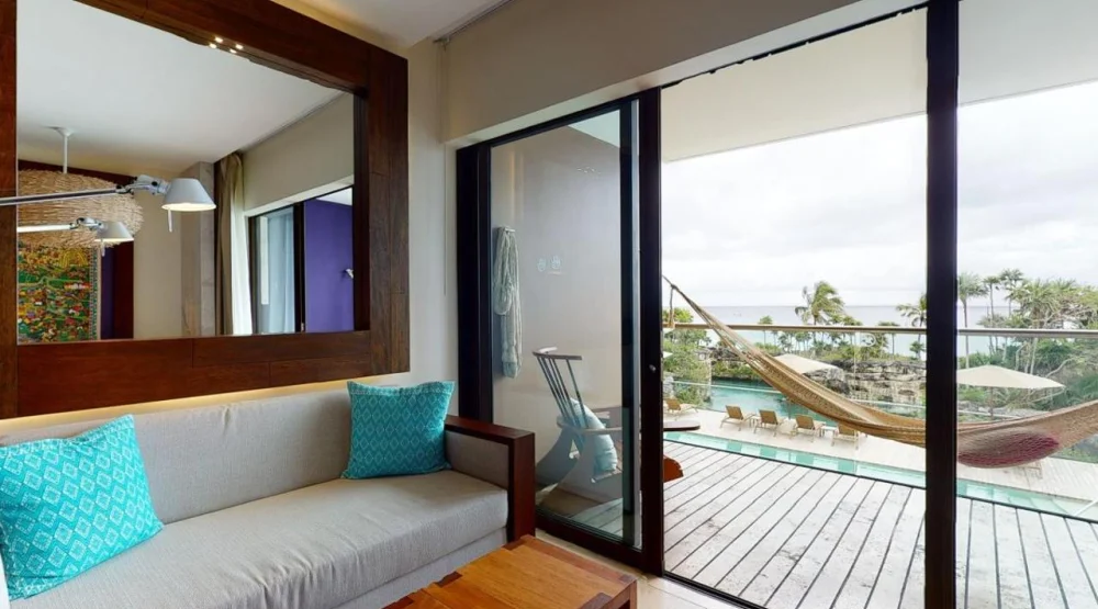 King Suite with Sea View at Hotel XCaret Arte