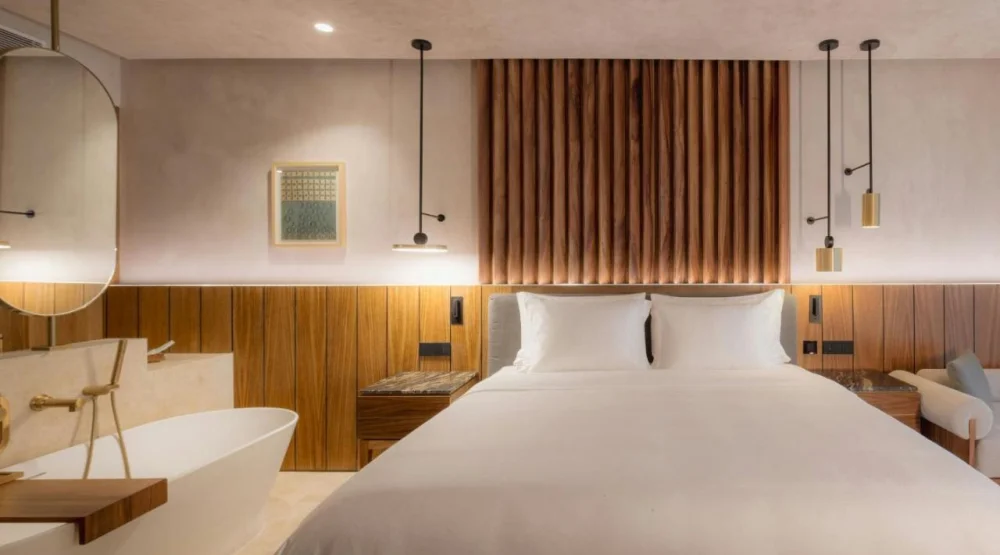 Deluxe Guest Room, One King, Oceanfront, Balcony at Almare Luxury Collection Adult All Inclusive Resort