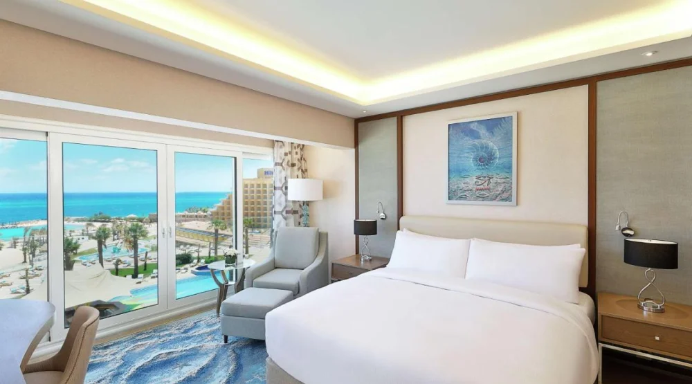 Deluxe King Room with Sea View at Hilton Hurghada Plaza