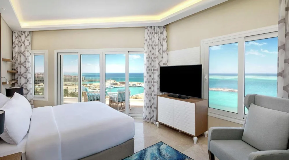 King Suite with Sea View at Hilton Hurghada Plaza