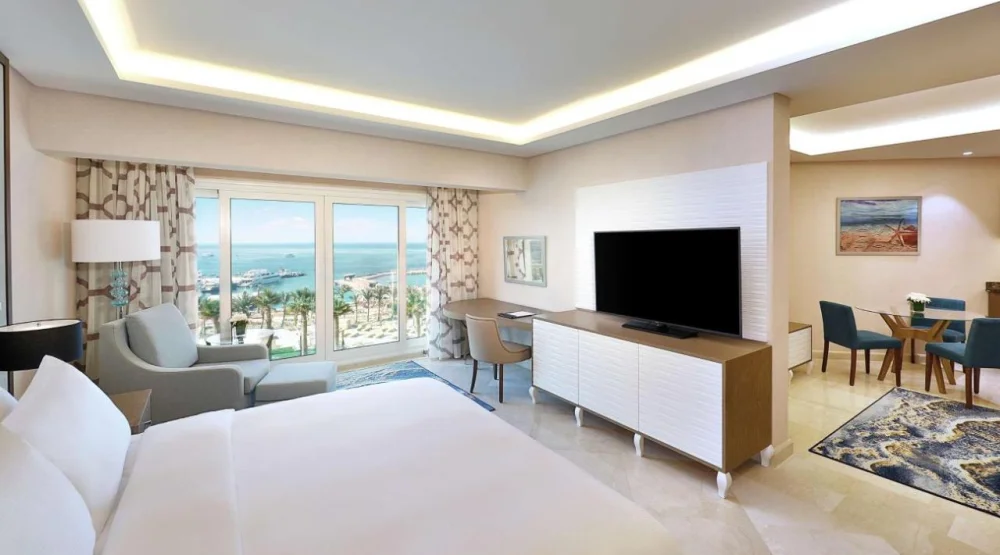Junior King Suite with Sea View at Hilton Hurghada Plaza