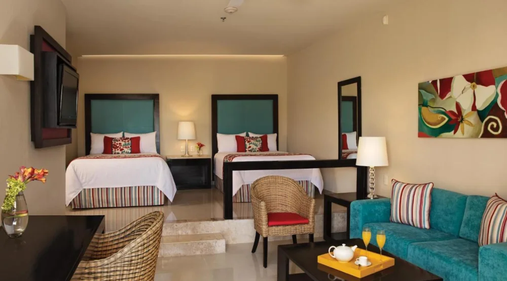 Junior Suite with Tropical View Two Double Beds at Dreams Jade Resort & Spa