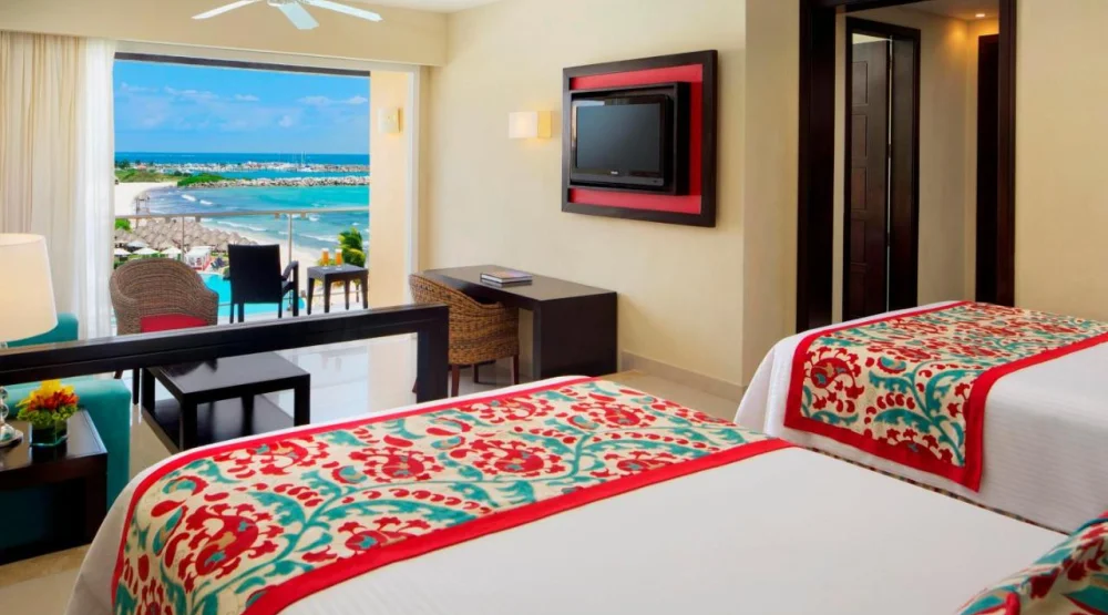 Junior Suite with Ocean View Two Double Beds at Dreams Jade Resort & Spa