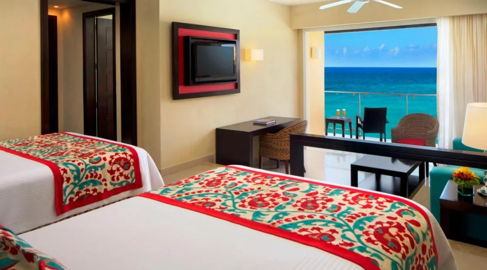 Junior Suite Ocean Front Two Double Beds at Dreams Jade Resort & Spa