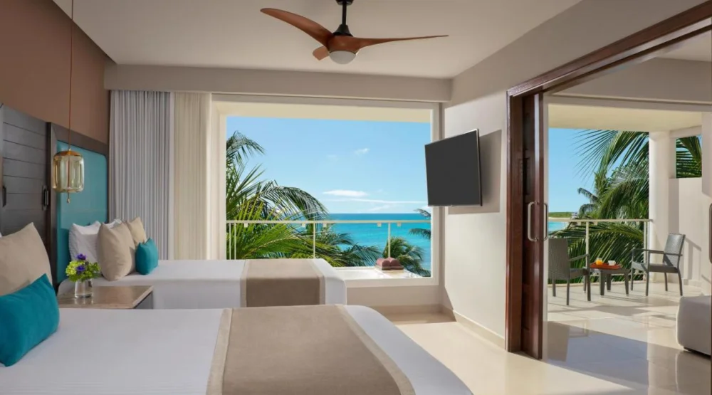 Preferred Club Ocean View Two Double Beds at Dreams Jade Resort & Spa