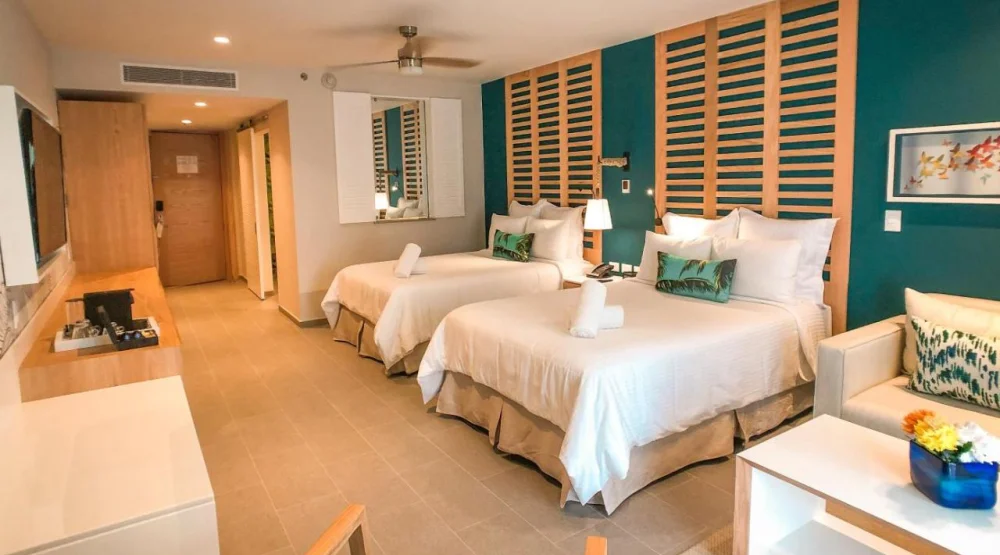Junior Suite Ocean View - Double Beds at Dreams Natura Resort & Spa