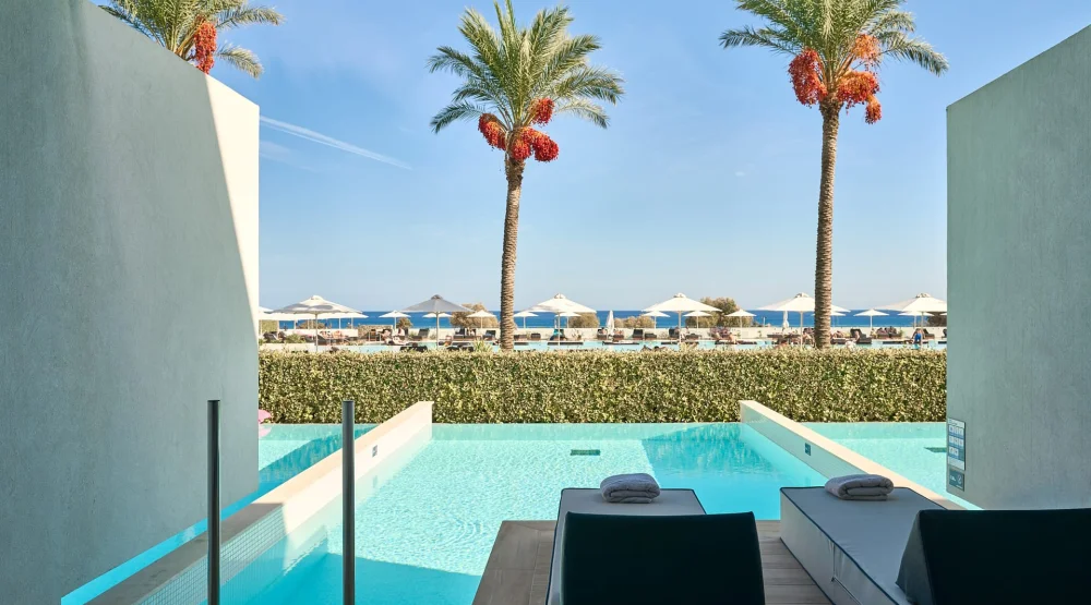 Junior Suite with Private Pool & Sea View at Gennadi Grand