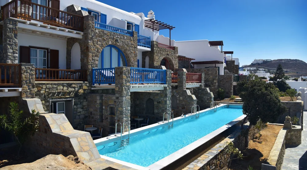 Premium Garden with Sharing Pool at Mykonos Grand Hotel & Resort