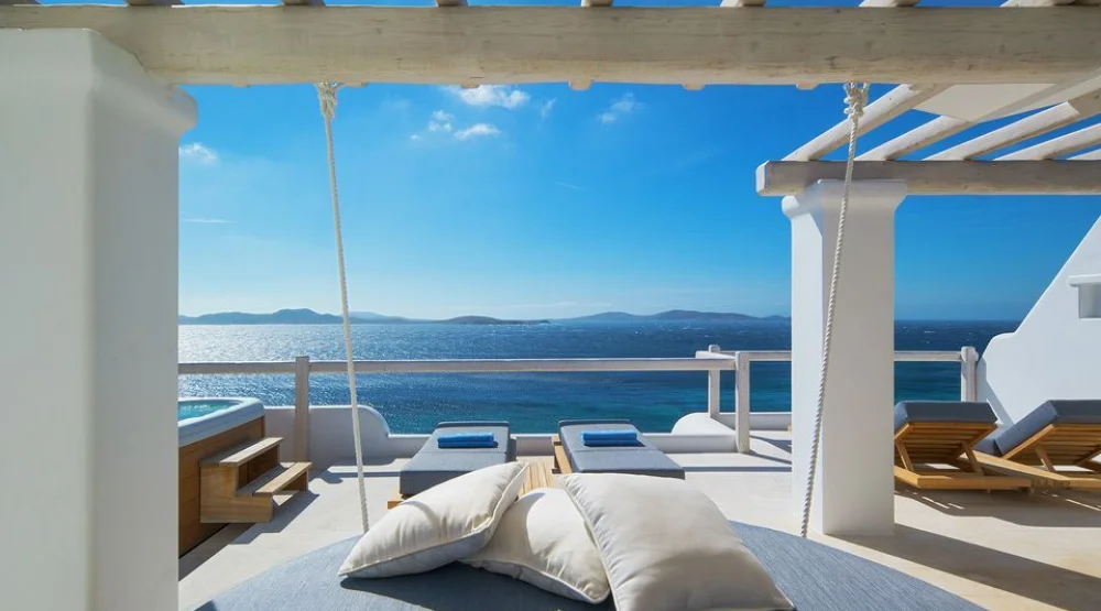 Executive Suite Sea View at Mykonos Grand Hotel & Resort