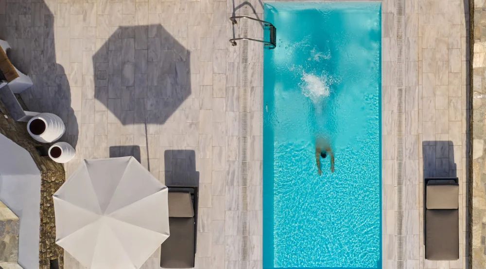 Grand Suite Sea View with Private Pool at Mykonos Grand Hotel & Resort