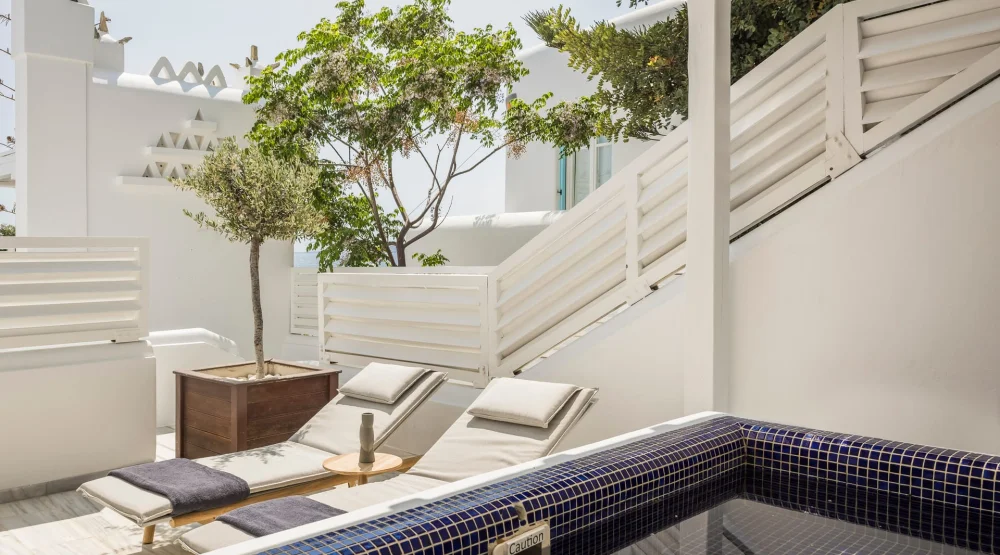 Two Bedroom Deluxe Room with Plunge Pool at Grace Mykonos
