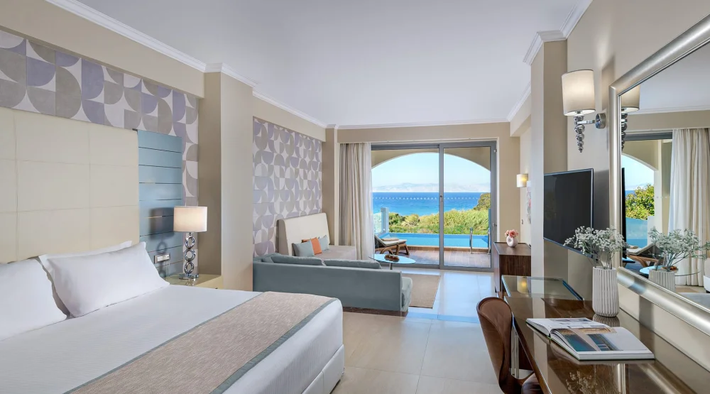 Deluxe Junior Suite Side Sea View with Personal Pool at Atrium Platinum Luxury Resort Hotel & Spa