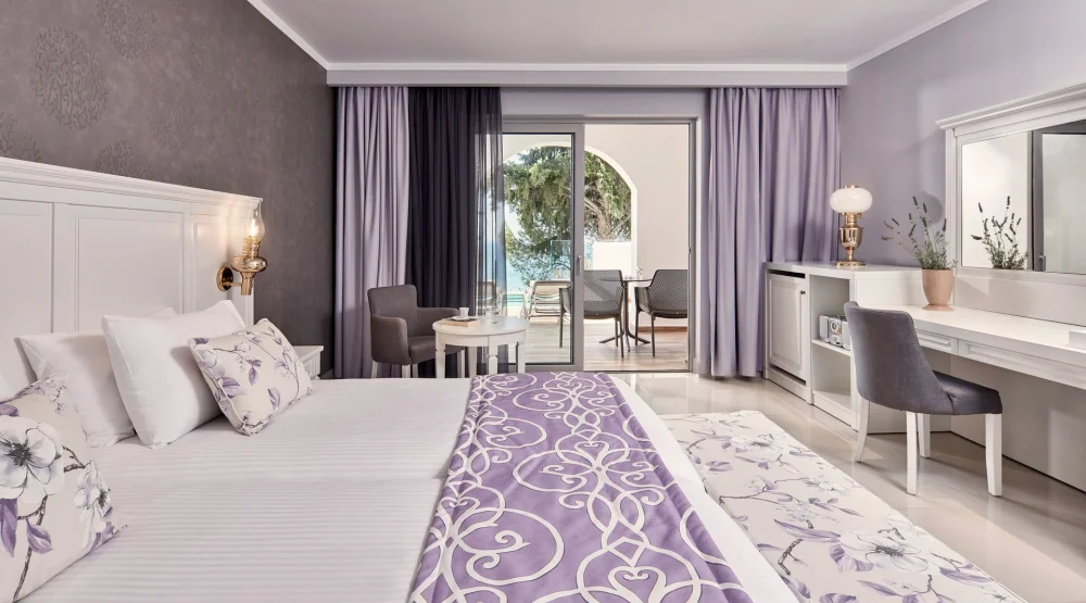 Country Style Sea View Room with Private Pool at Esperos Blue Village & Spa