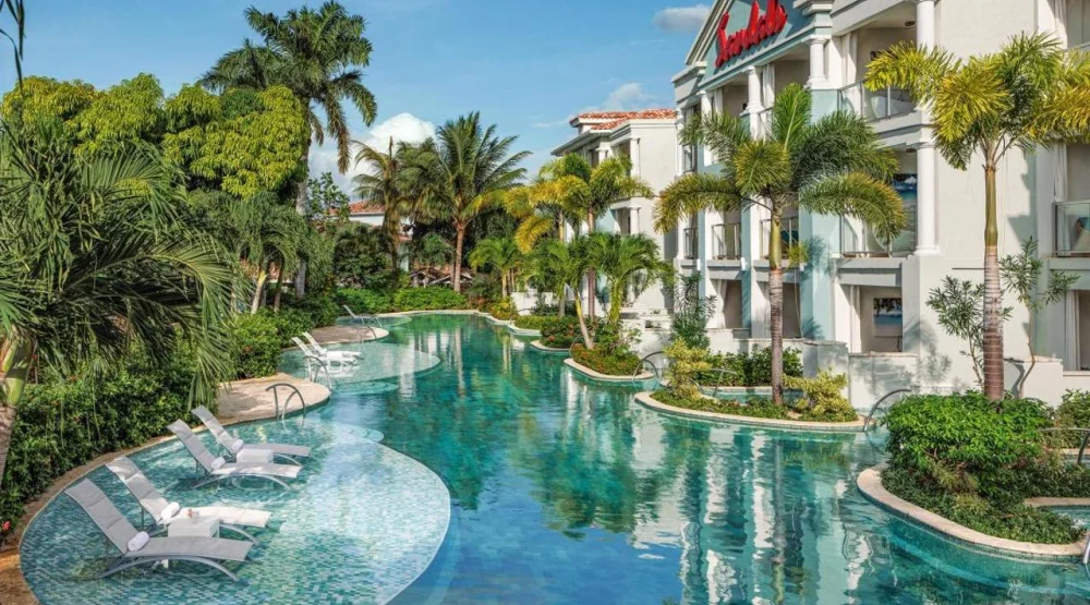 Crystal Lagoon Honeymoon Oceanview One Bedroom Butler Suite with Balcony Tranquility Soaking Tub at Sandals Montego Bay