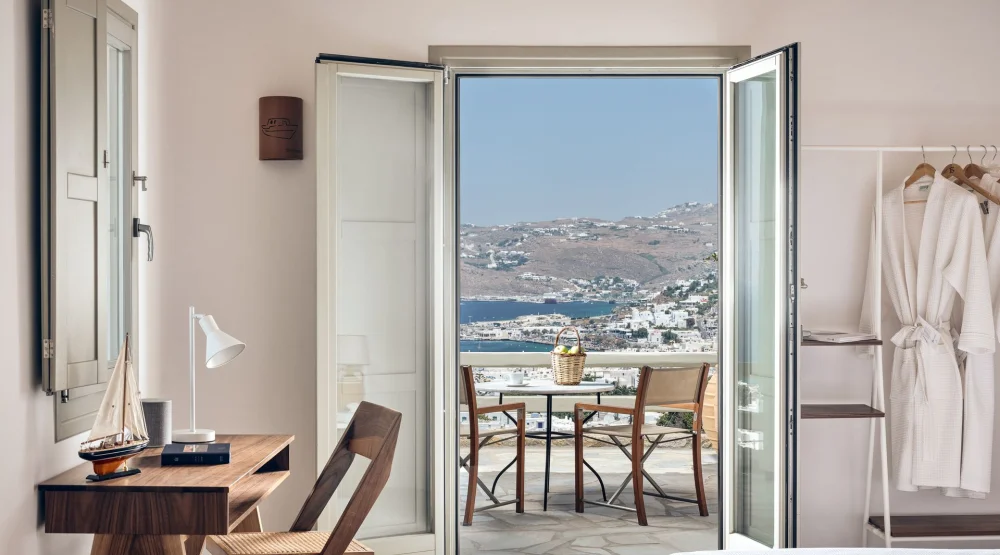 Hilltop Sea View Room at Belvedere Mykonos Hilltop Complex Rooms & Suites