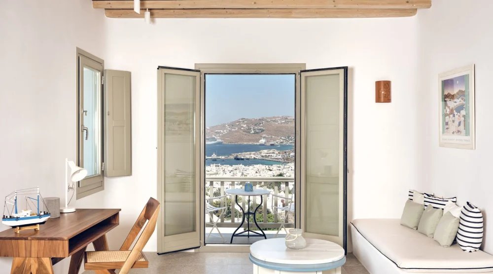 Hilltop Sea View Suite at Belvedere Mykonos Hilltop Complex Rooms & Suites