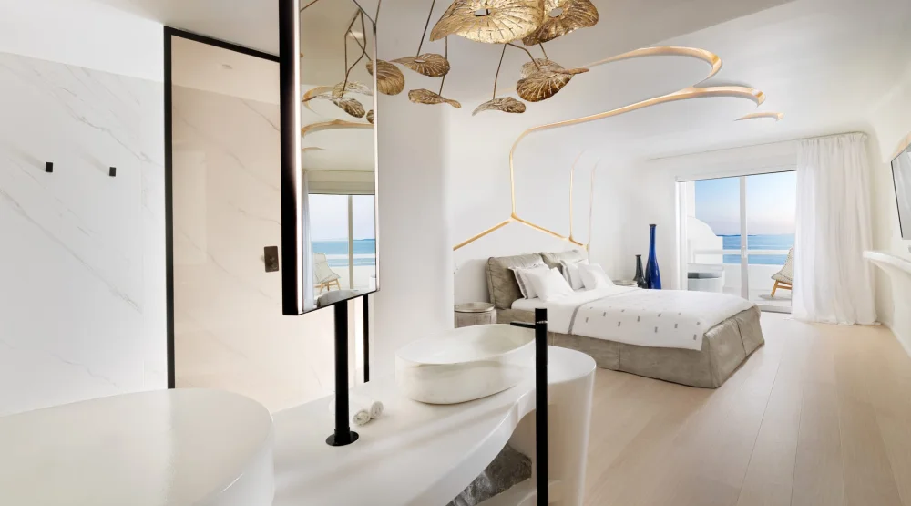 Junior Suite with Outdoor Hot Tub at Cavo Tagoo