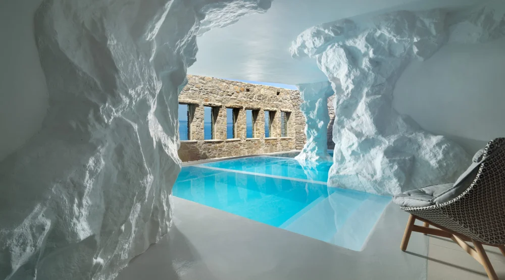 No View Suite Two Bedroom with Cave Pool at Cavo Tagoo