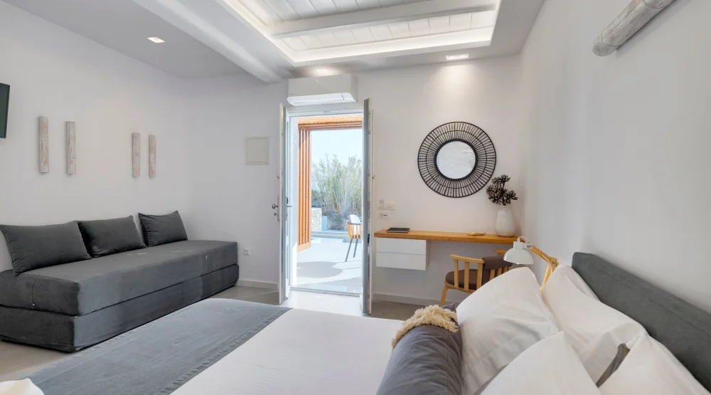 Triple Room Pool View at Elia Mykonos Resort