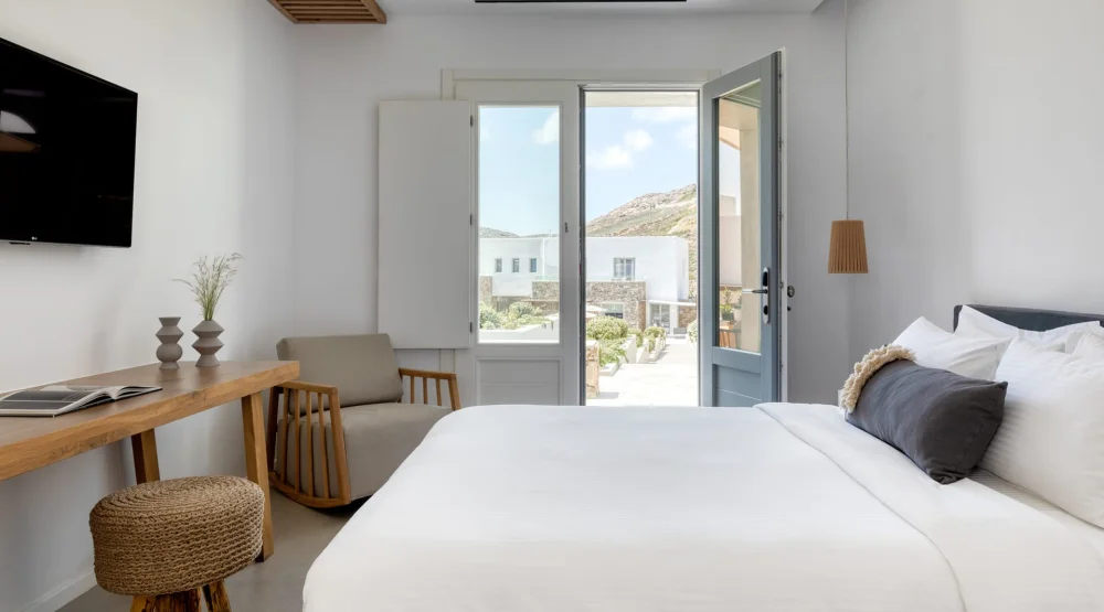 Deluxe Double Room with Pool View at Elia Mykonos Resort