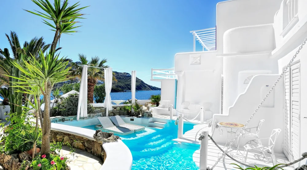 Two Bedroom Suite with Sea View & Pool at Kivotos Mykonos