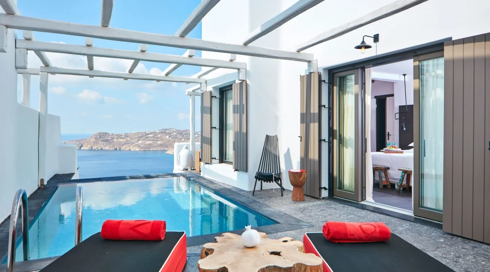 Mystique Suite with Private Pool at Myconian Avaton Resort