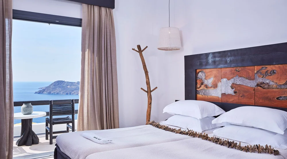 Signature Retreat Sea View Guestroom at Myconian Utopia Relais & Chateaux Resort