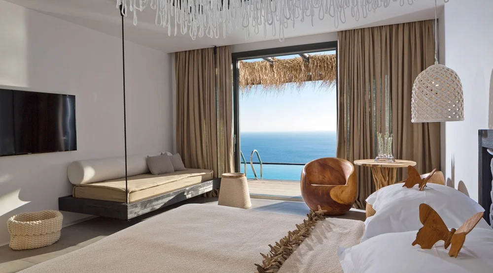 Grand Majestic Two Bedroom Villa with Private Pool at Myconian Utopia Relais & Chateaux Resort