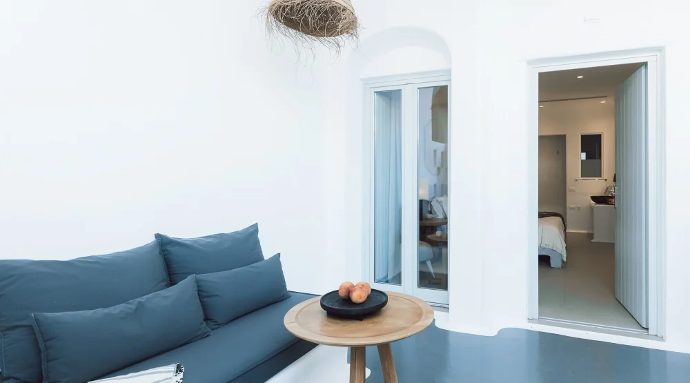 Village Room with Private Patio at Mykonos Blanc Hotel