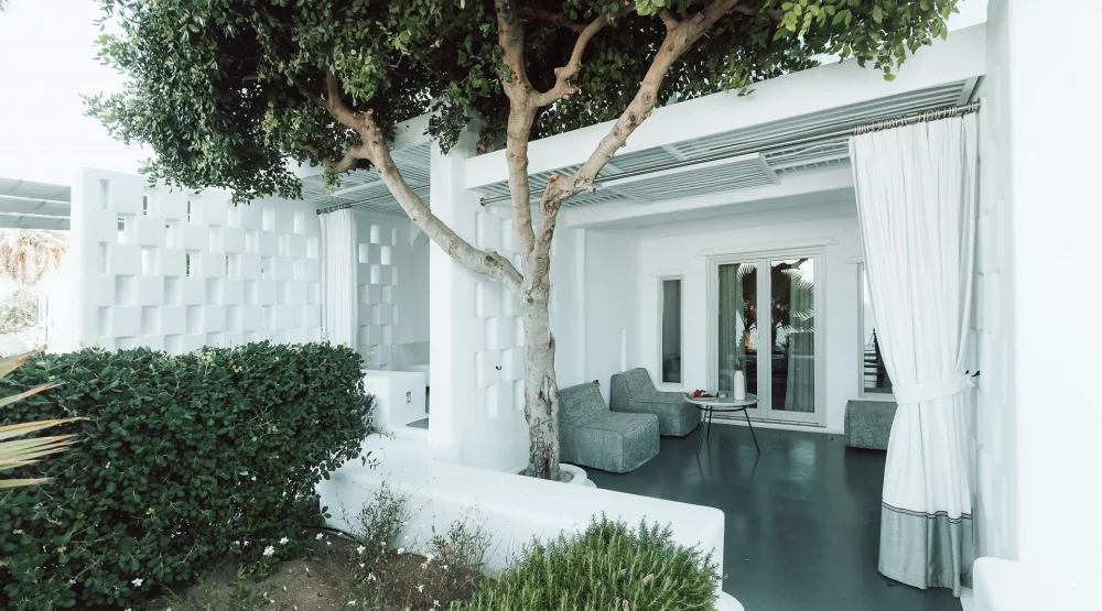 Junior Suite Garden View at Mykonos Blanc Hotel