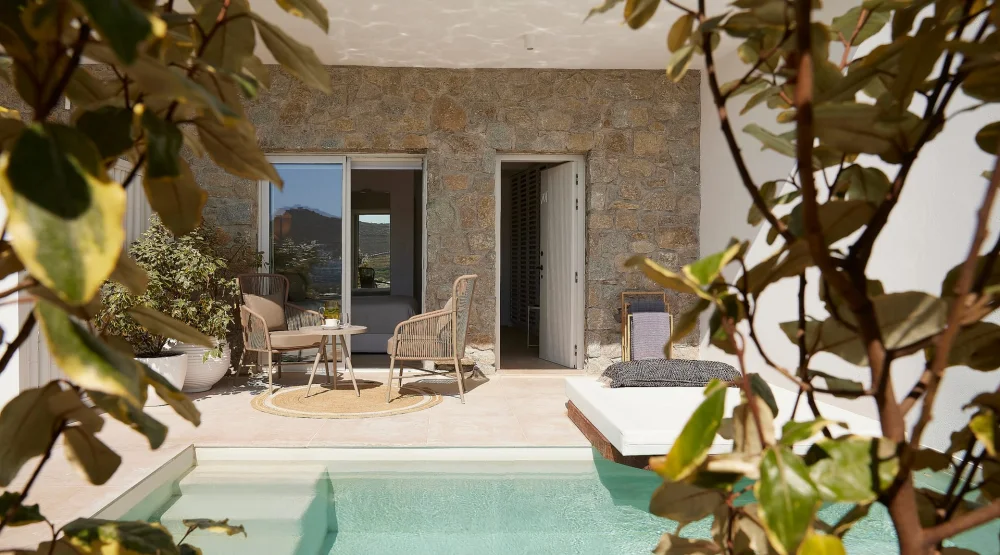 Premium Suite Sea View with Chill Out Pool at Once in Mykonos