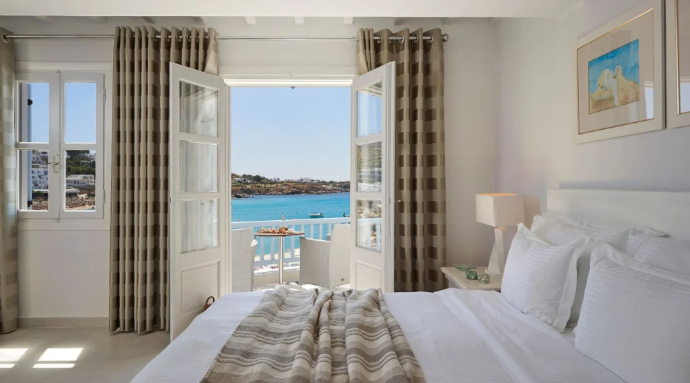 Executive Double Sea View with Indoor Jacuzzi at Petinos Beach Hotel