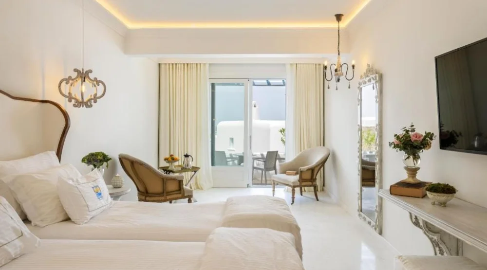 Premium Aegean Room with Garden View at Saint John Hotel Villas & Spa