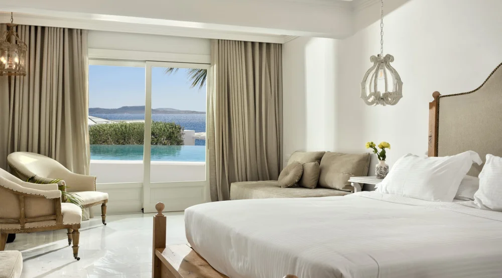 Signature Aegean Room with Private Pool and Sea View at Saint John Hotel Villas & Spa