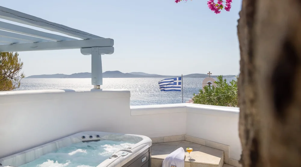 Signature Two Bedroom Suite with Outdoor Jetted Tub & Sea View at Saint John Hotel Villas & Spa