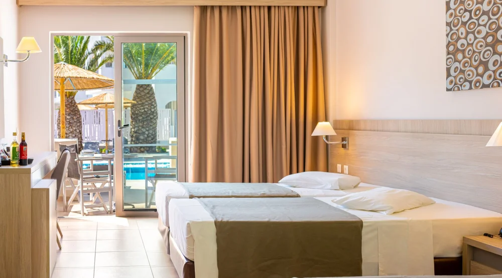 Superior Twin Sharing Pool at Akti Beach Club