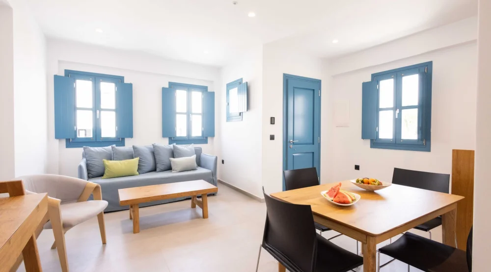 Comfort Deluxe Family Courtyard Room at Aeifos Boutique Hotel