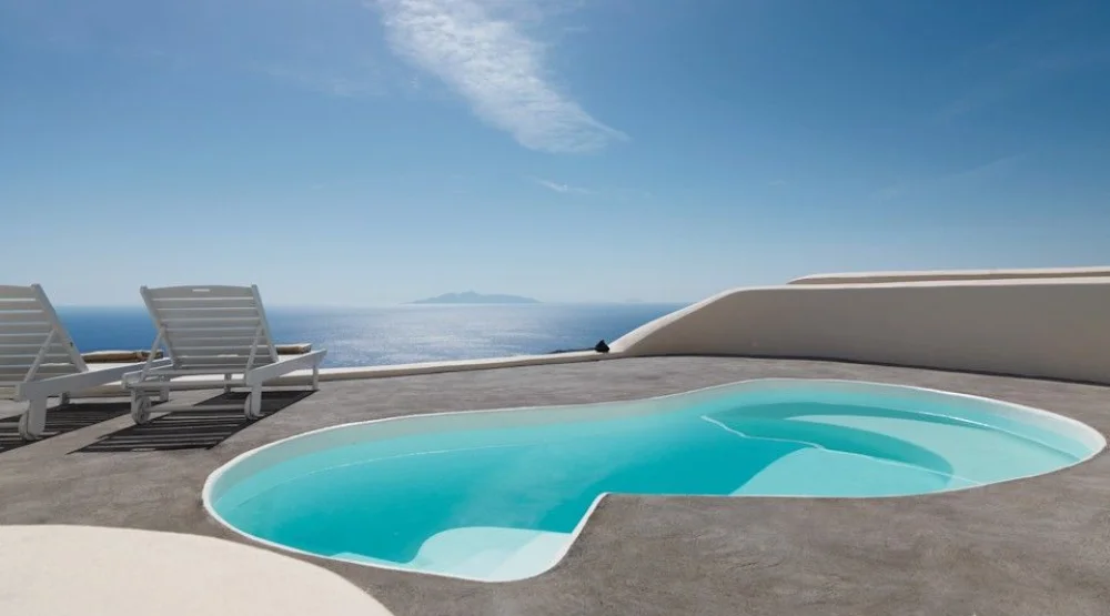 Honeymoon Villa with Outdoor Private Swimming Pool at Dome Santorini Resort